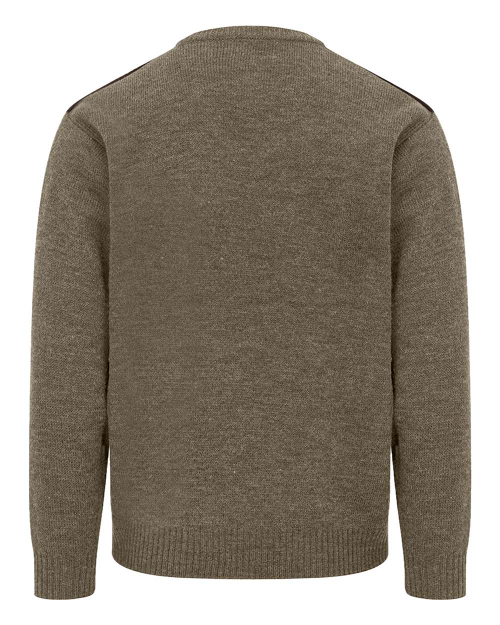 Meadow Green coloured Hoggs of Fife Melrose II Crew Pullover on white background #colour_meadow-green