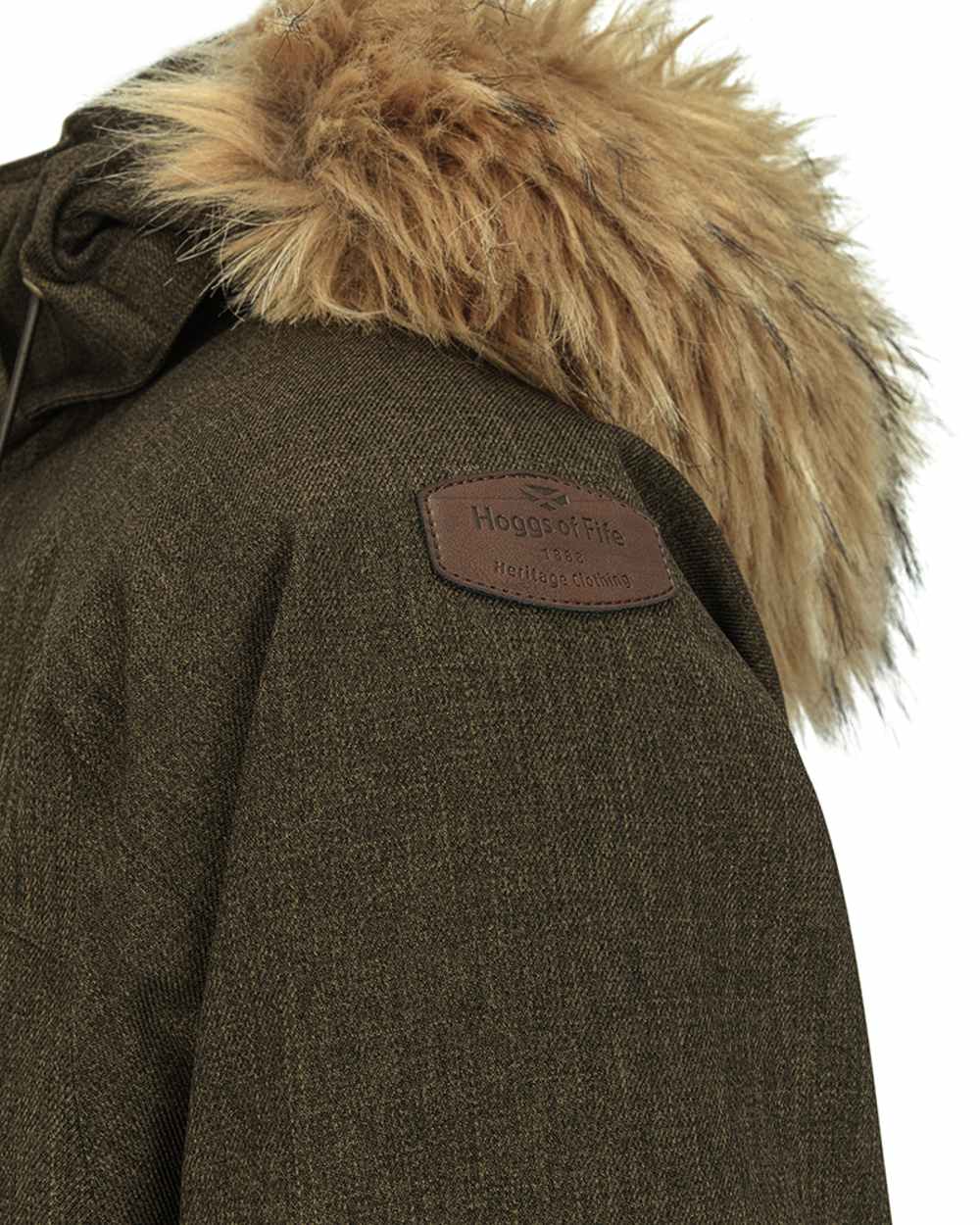 Forest Green coloured Hoggs of Fife Mens Argyll II Jacket on white background #colour_forest-green