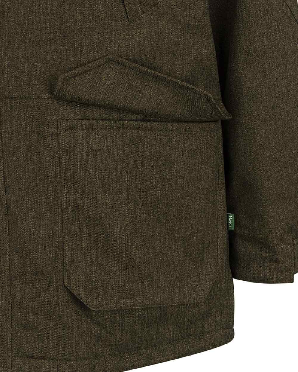 Forest Green coloured Hoggs of Fife Mens Argyll II Jacket on white background #colour_forest-green