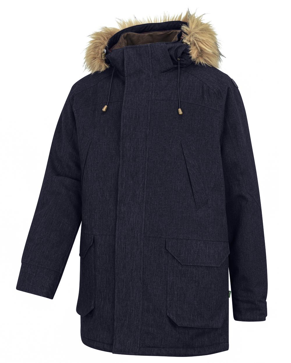Marine Navy coloured Hoggs of Fife Mens Argyll II Jacket on white background #colour_marine-navy