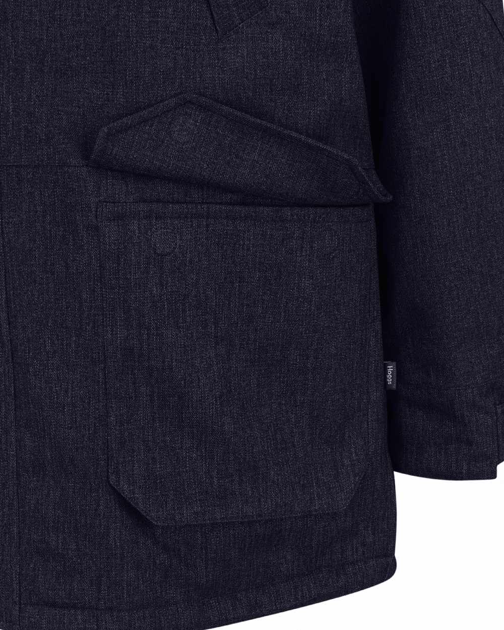 Marine Navy coloured Hoggs of Fife Mens Argyll II Jacket on white background #colour_marine-navy
