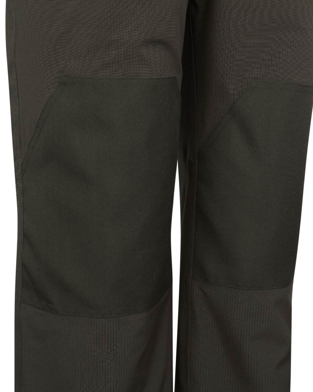Green coloured Hoggs of Fife Mens Green King II Thermal Bib Brace on white background #colour_green