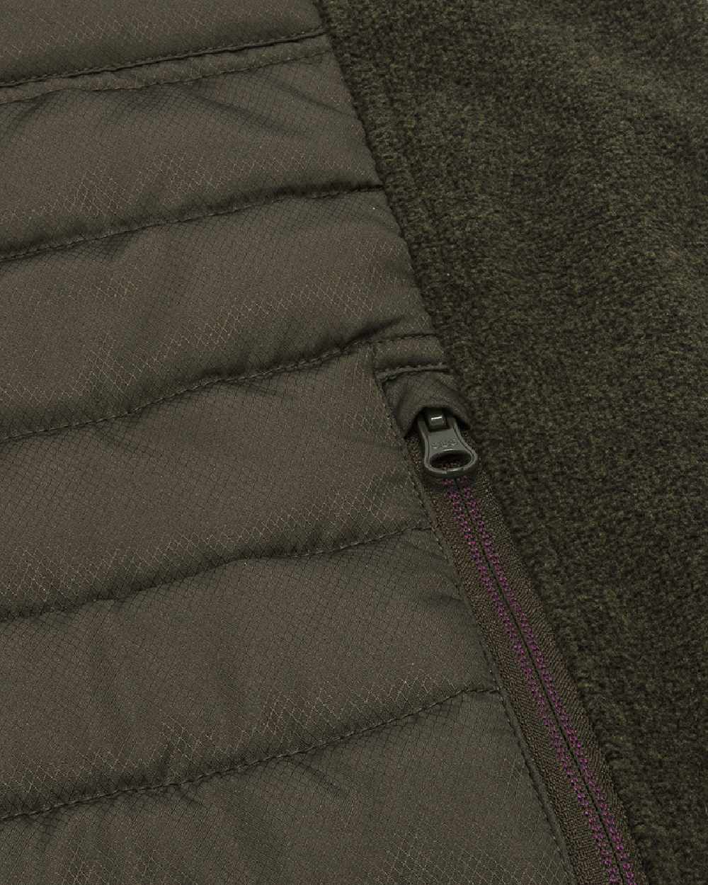 Dark Forest Marl Coloured Hoggs of Fife Mens Melville Hybrid Jacket on white background #colour_dark-forest-marl