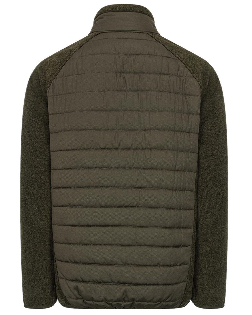 Dark Forest Marl Coloured Hoggs of Fife Mens Melville Hybrid Jacket on white background #colour_dark-forest-marl