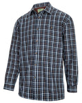 Bark Navy Brown Check