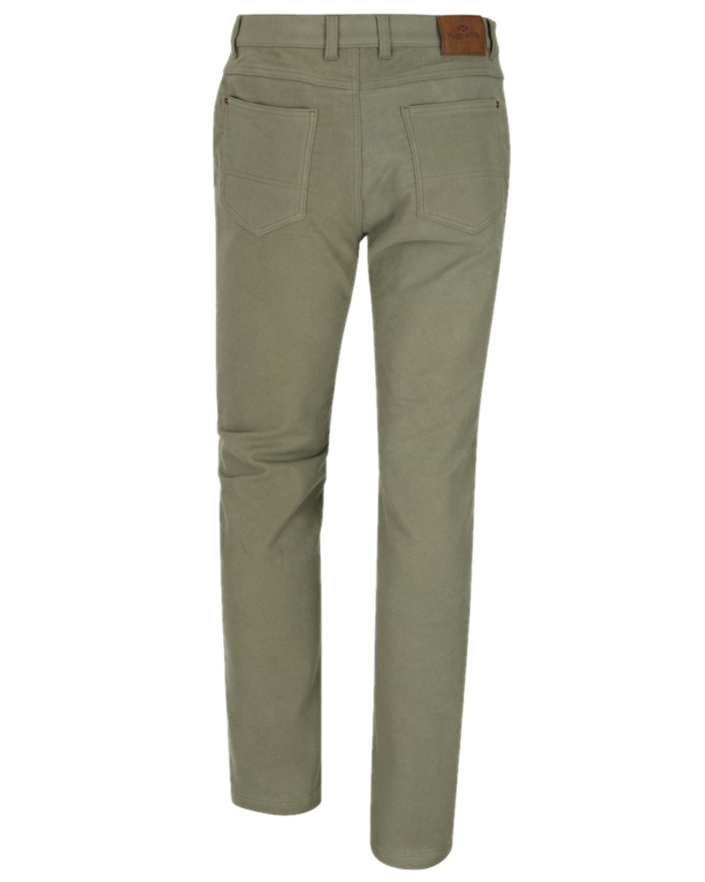 Lovat Coloured Hoggs of Fife Monarch II Moleskin Jeans on white background #colour_lovat