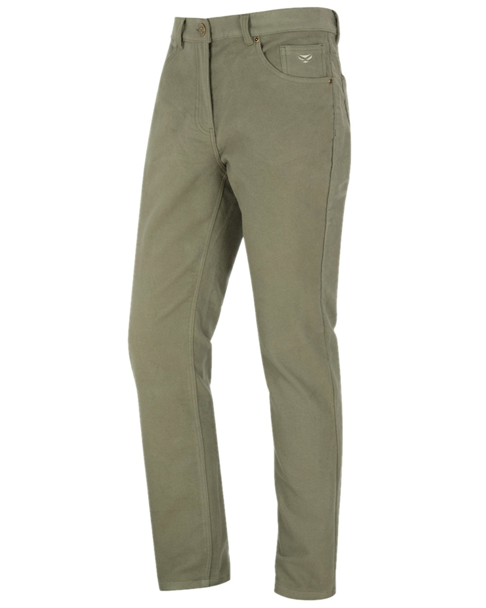 Lovat Coloured Hoggs of Fife Monarch II Moleskin Jeans on white background #colour_lovat