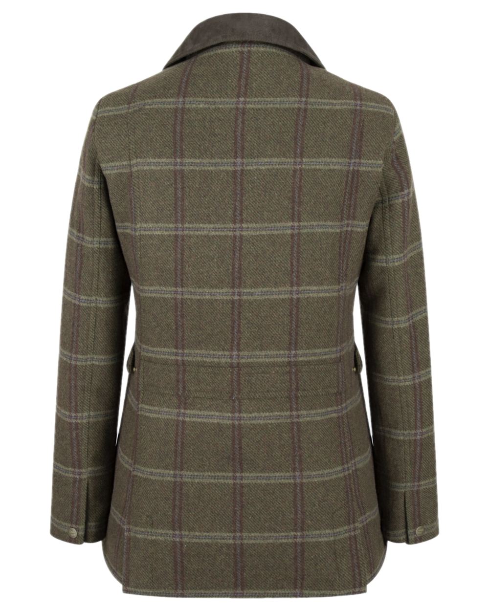 Bracken Tweed Coloured Hoggs of Fife Musselburgh Tweed Field Coat on white background #colour_bracken-tweed