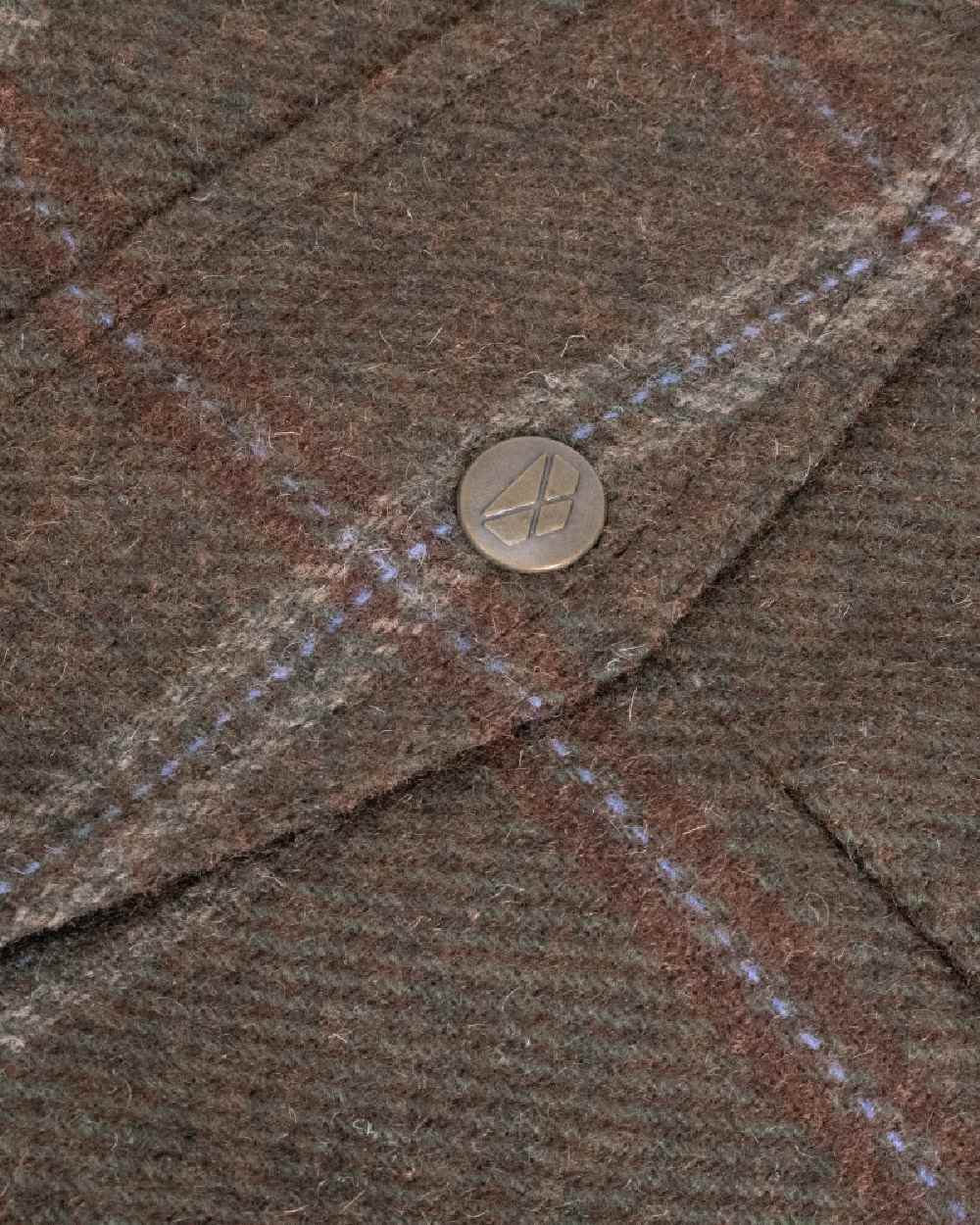 Bracken Tweed Coloured Hoggs of Fife Musselburgh Tweed Field Coat on white background #colour_bracken-tweed