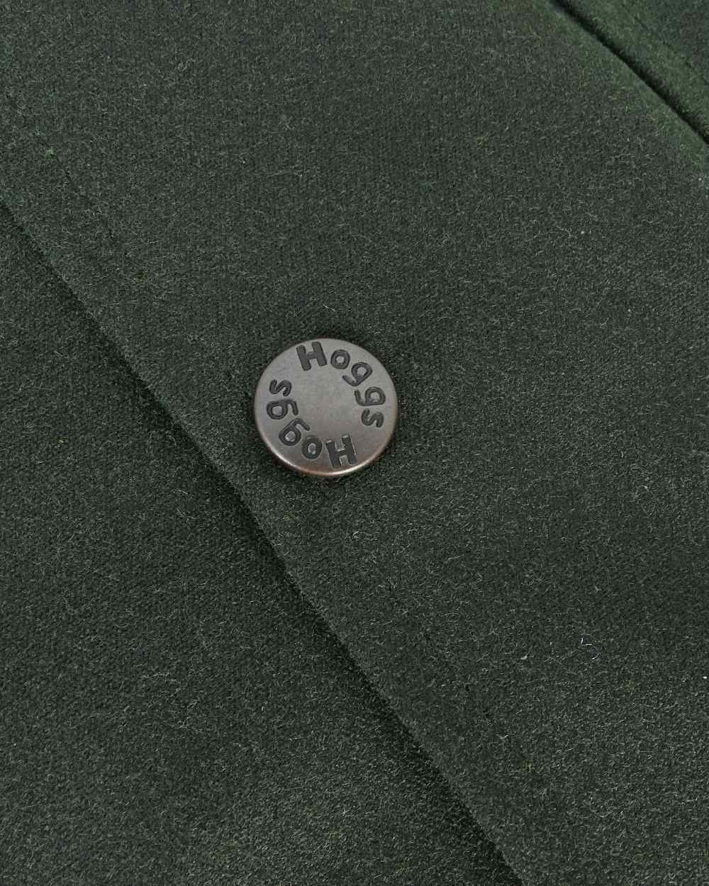 Olive Coloured Hoggs of Fife Padded Waxed Jacket on white background #colour_olive