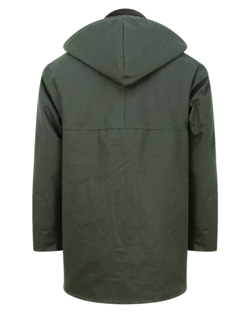 Olive Coloured Hoggs of Fife Padded Waxed Jacket on white background #colour_olive