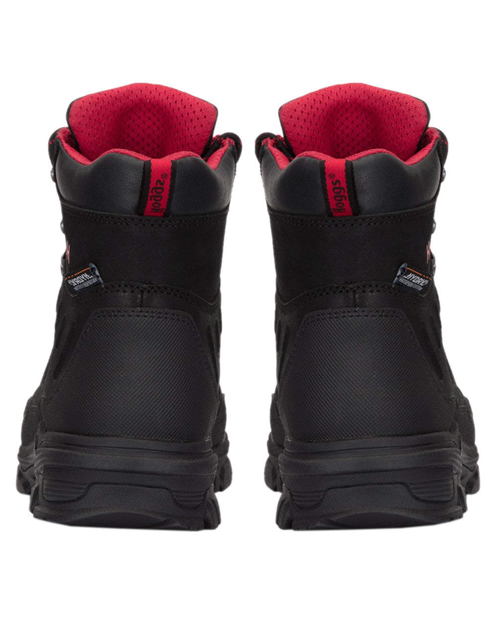 Black Nubuck Coloured Hoggs of Fife Poseidon S3 Safety Lace-Up Boots on white background #colour_black-nubuck