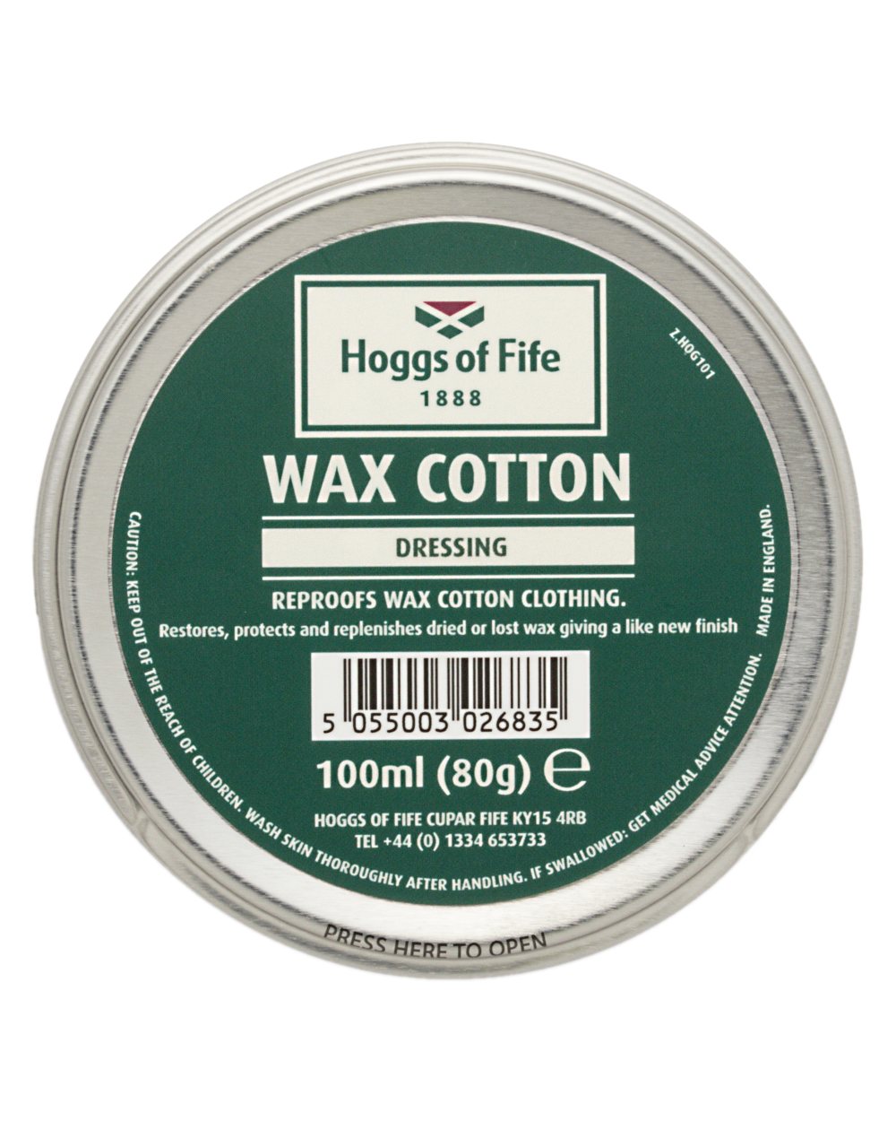Neutral Coloured Hoggs of Fife Professional Waxed Cotton Dressing - Neutral 100 ml on white background #colour_neutral