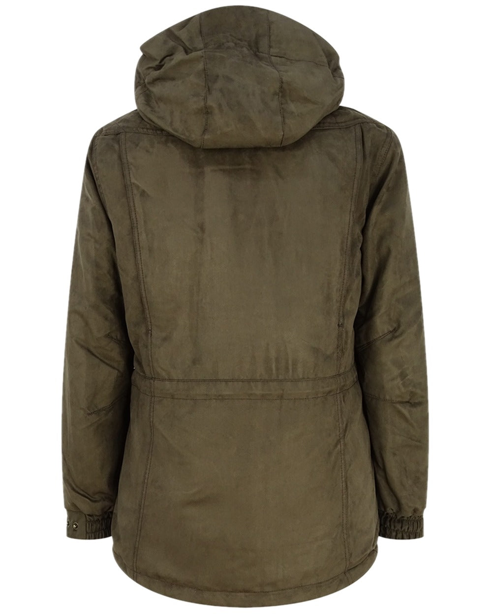 Field Green Coloured Hoggs of Fife Rannoch Ladies Hunting Jacket on white background #colour_field-green