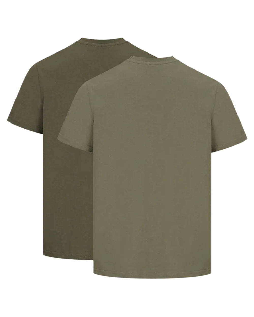 Forest Lovat Coloured Hoggs of Fife Sandwood 2 Pack Cotton T-Shirts on white background #colour_forest-lovat