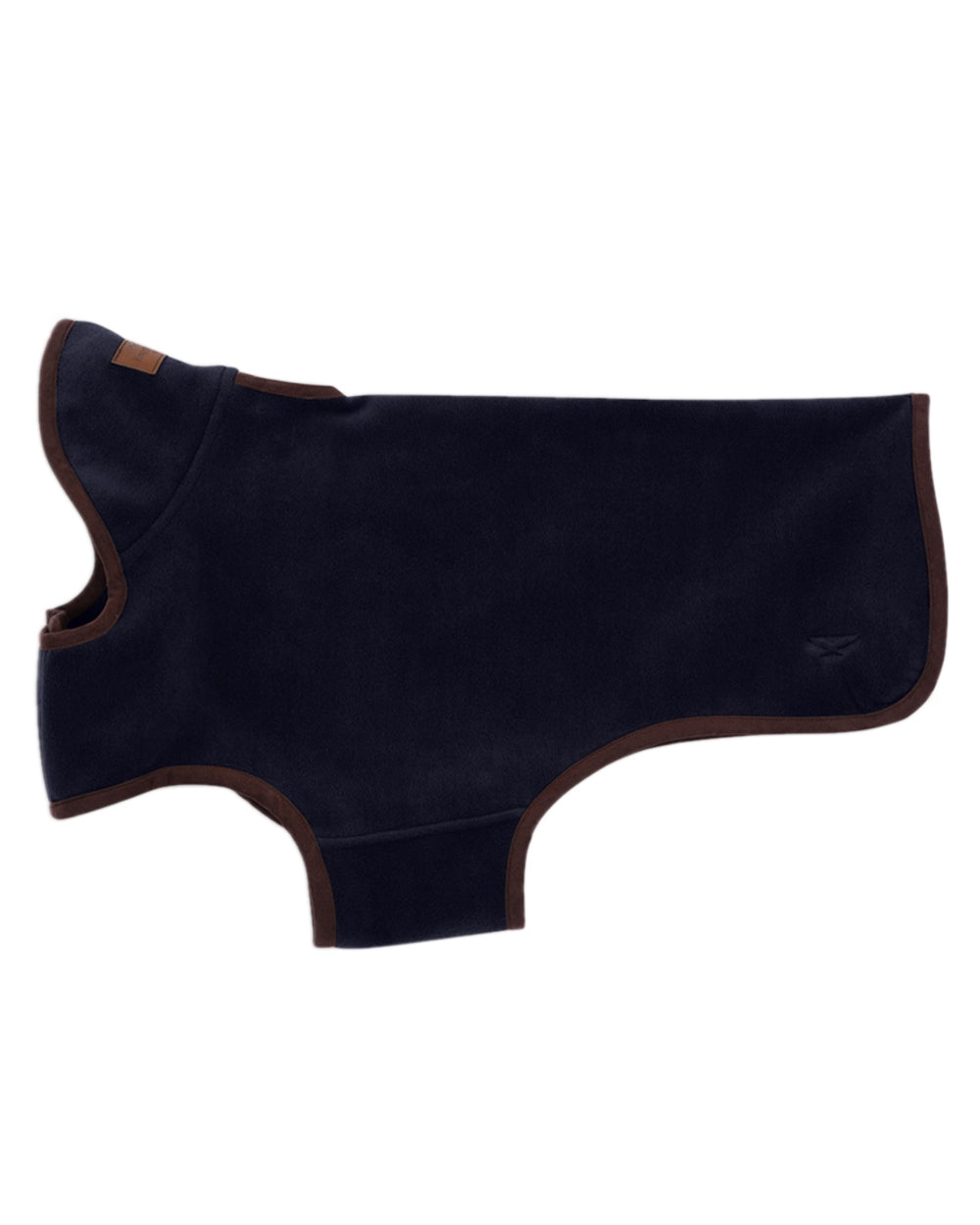 Navy Coloured Hoggs of Fife Stenton Fleece Dog Coat on white background #colour_navy