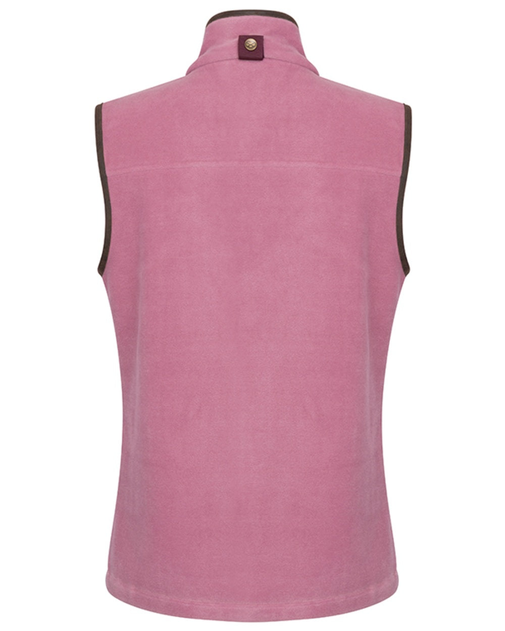 Dusty Pink Coloured Hoggs of Fife Stenton Ladies Fleece Gilet on white background #colour_dusty-pink