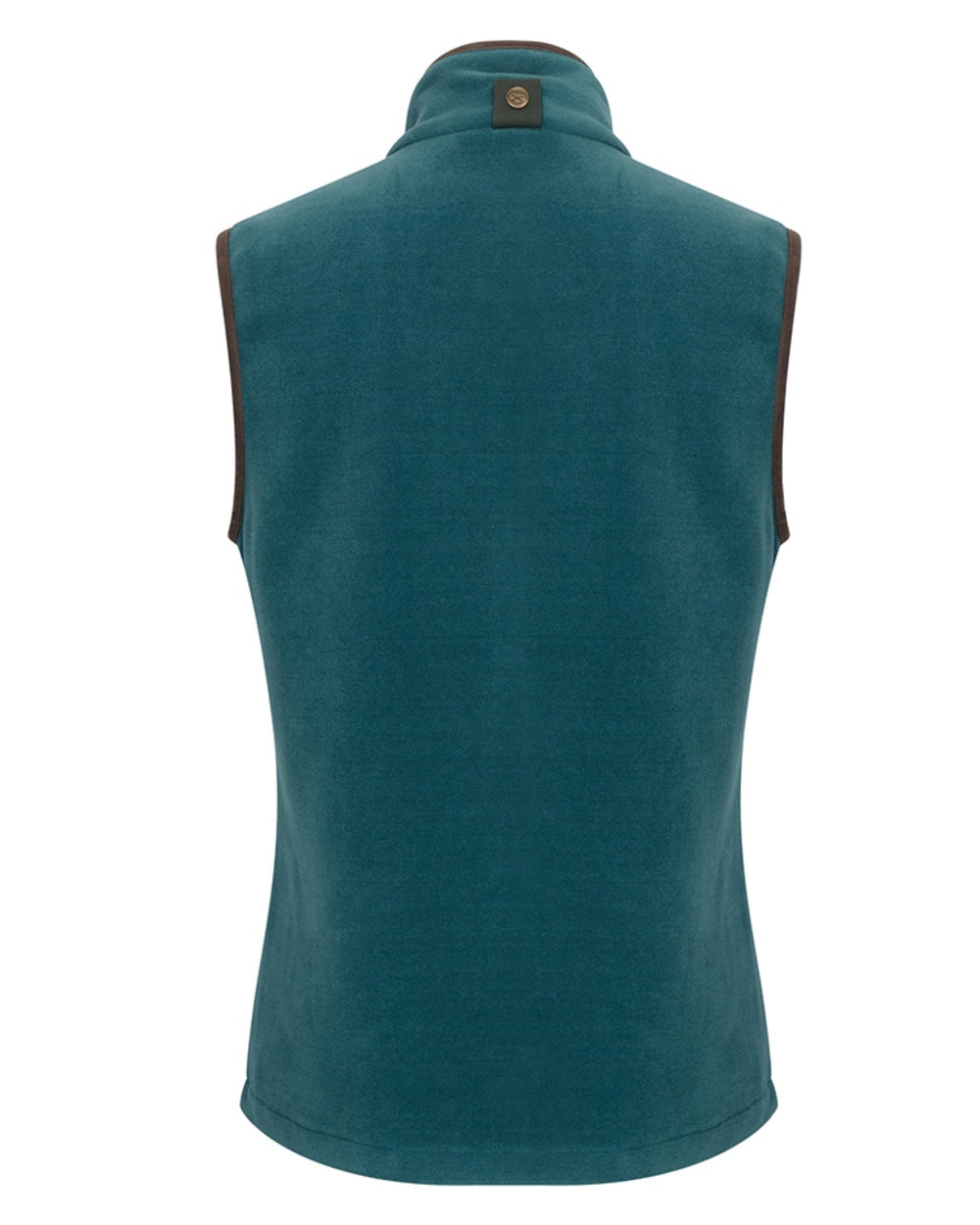 Teal Coloured Hoggs of Fife Stenton Ladies Fleece Gilet on white background #colour_teal