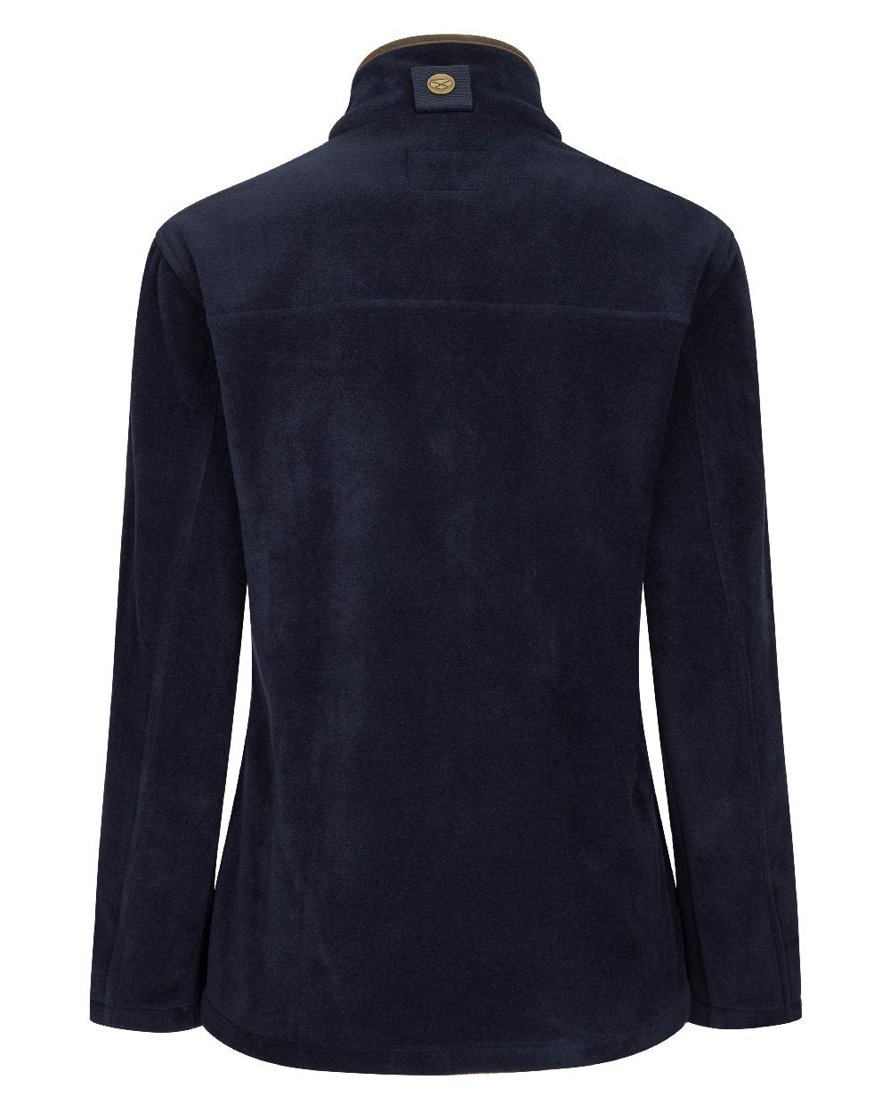 Navy Coloured Hoggs of Fife Stenton Ladies Fleece Jacket on white background #colour_navy