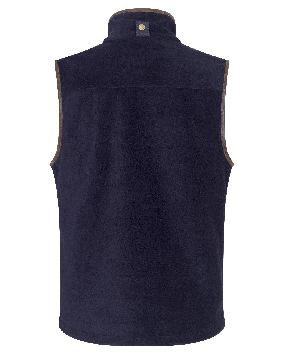 Midnight Navy coloured Hoggs of Fife Stenton Technical Fleece Gilet on white background #colour_midnight-navy