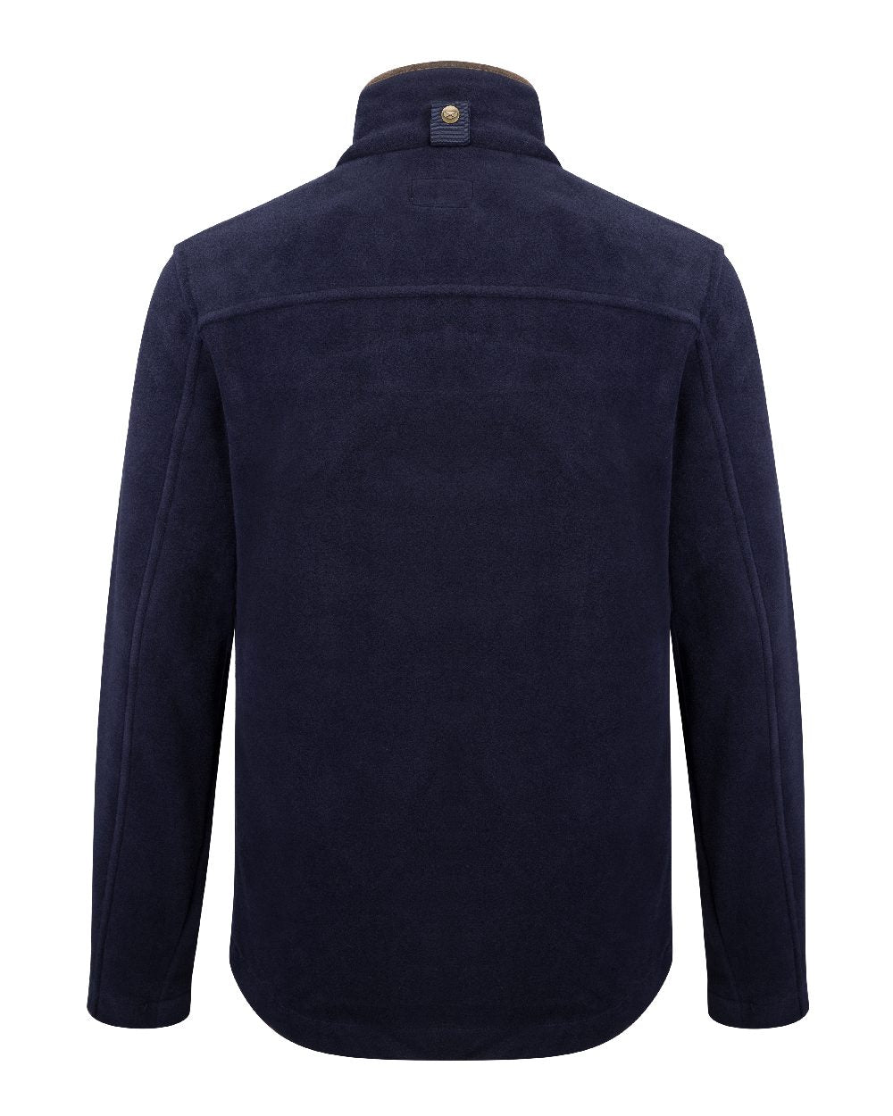 Midnight Navy Coloured Hoggs of Fife Stenton Technical Fleece Jacket on white background #colour_midnight-navy
