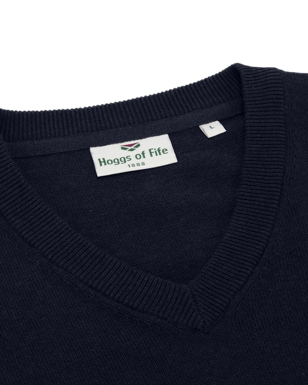 Heather Blue Coloured Hoggs of Fife Stirling II Long Sleeve Pullover on white background #colour_heather-blue