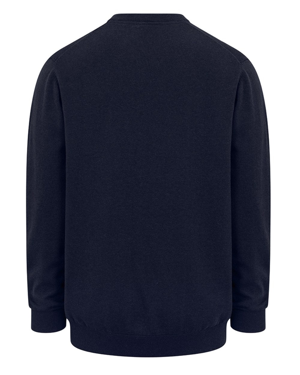 Heather Blue Coloured Hoggs of Fife Stirling II Long Sleeve Pullover on white background #colour_heather-blue