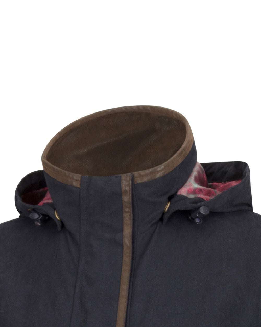 Navy Coloured Hoggs of Fife Struther Ladies Long Riding Coat on white background #colour_navy