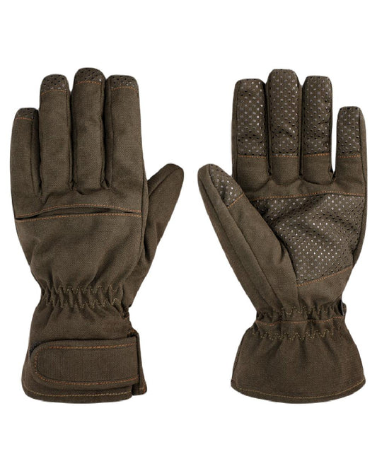 Dark Green coloured Hoggs of Fife Struther Waterproof Gloves on white background #colour_dark-green