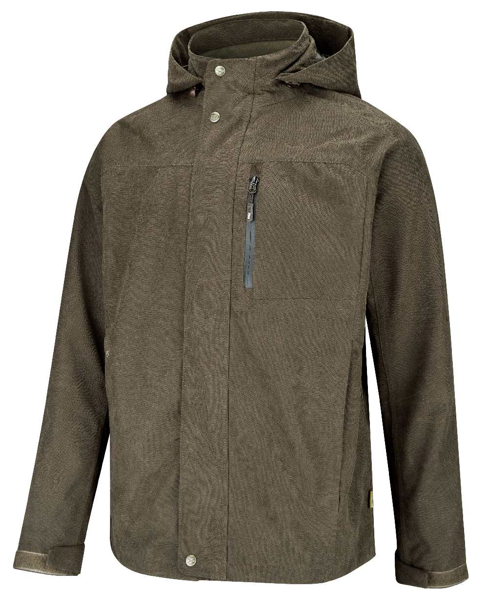 Dark Green coloured Hoggs of Fife Struther Waterproof Lightweight Jacket on white background #colour_dark-green