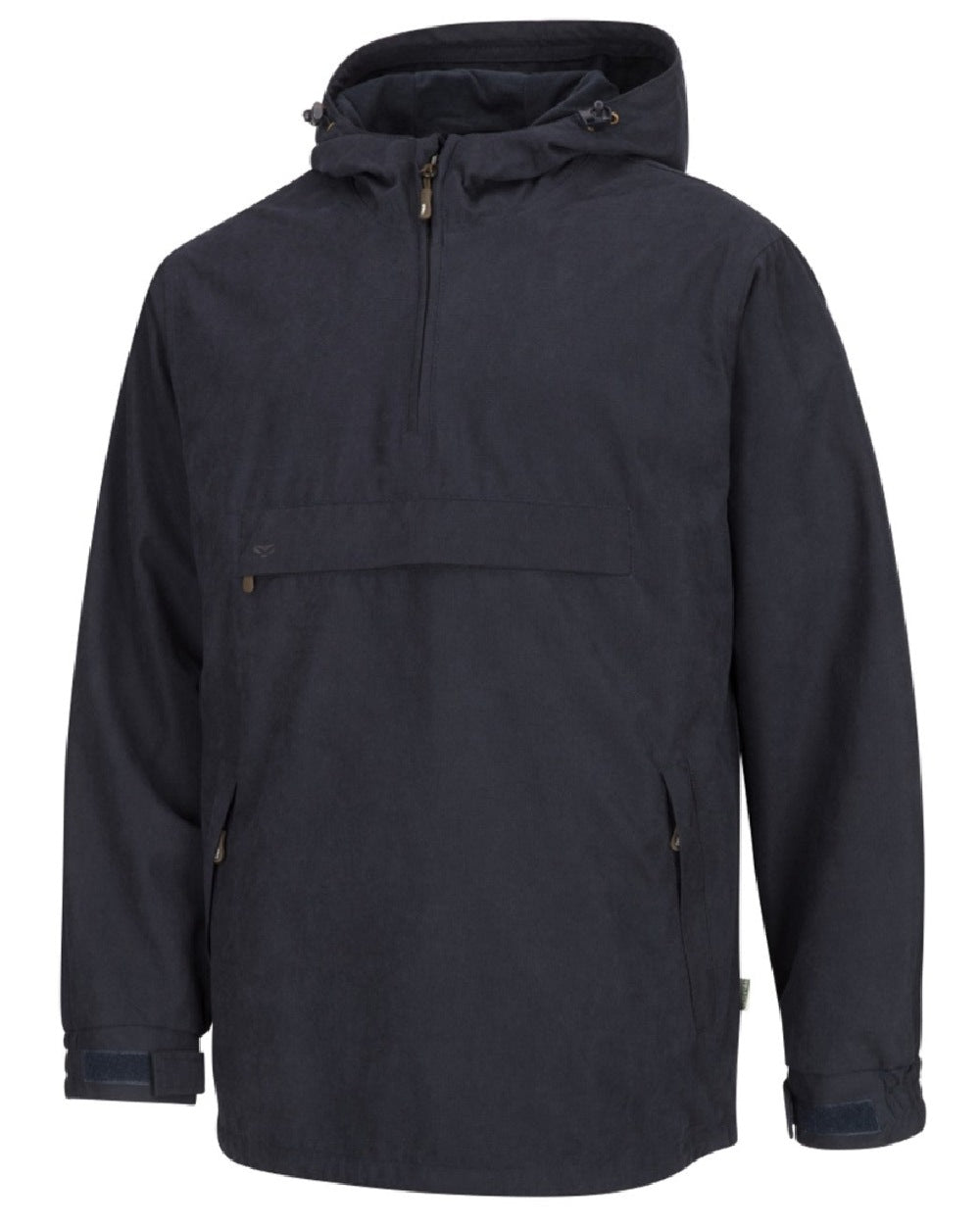 Navy coloured Hoggs of Fife Struther Waterproof Smock Jacket on white background #colour_navy