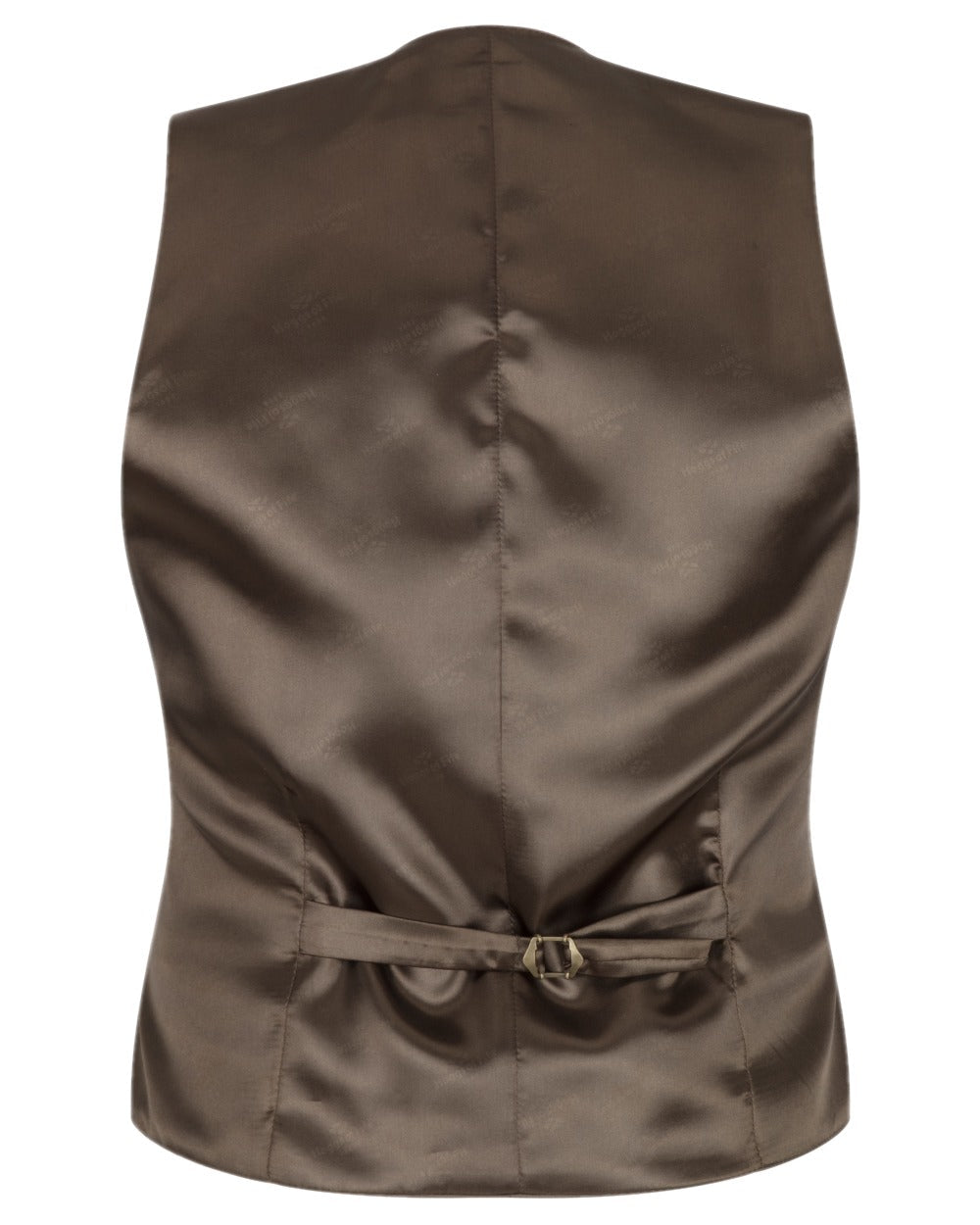 Olive Wine Coloured Hoggs of Fife Tummel Tweed Dress Waistcoat on white background #colour_olive-wine