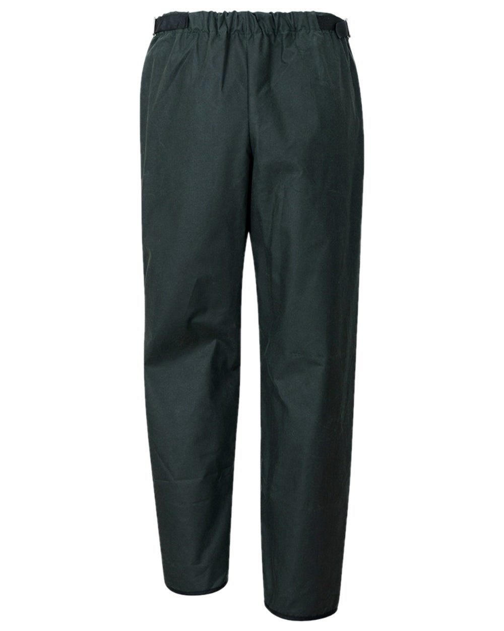 Olive Coloured Hoggs of Fife Waxed Overtrousers on white background #colour_olive