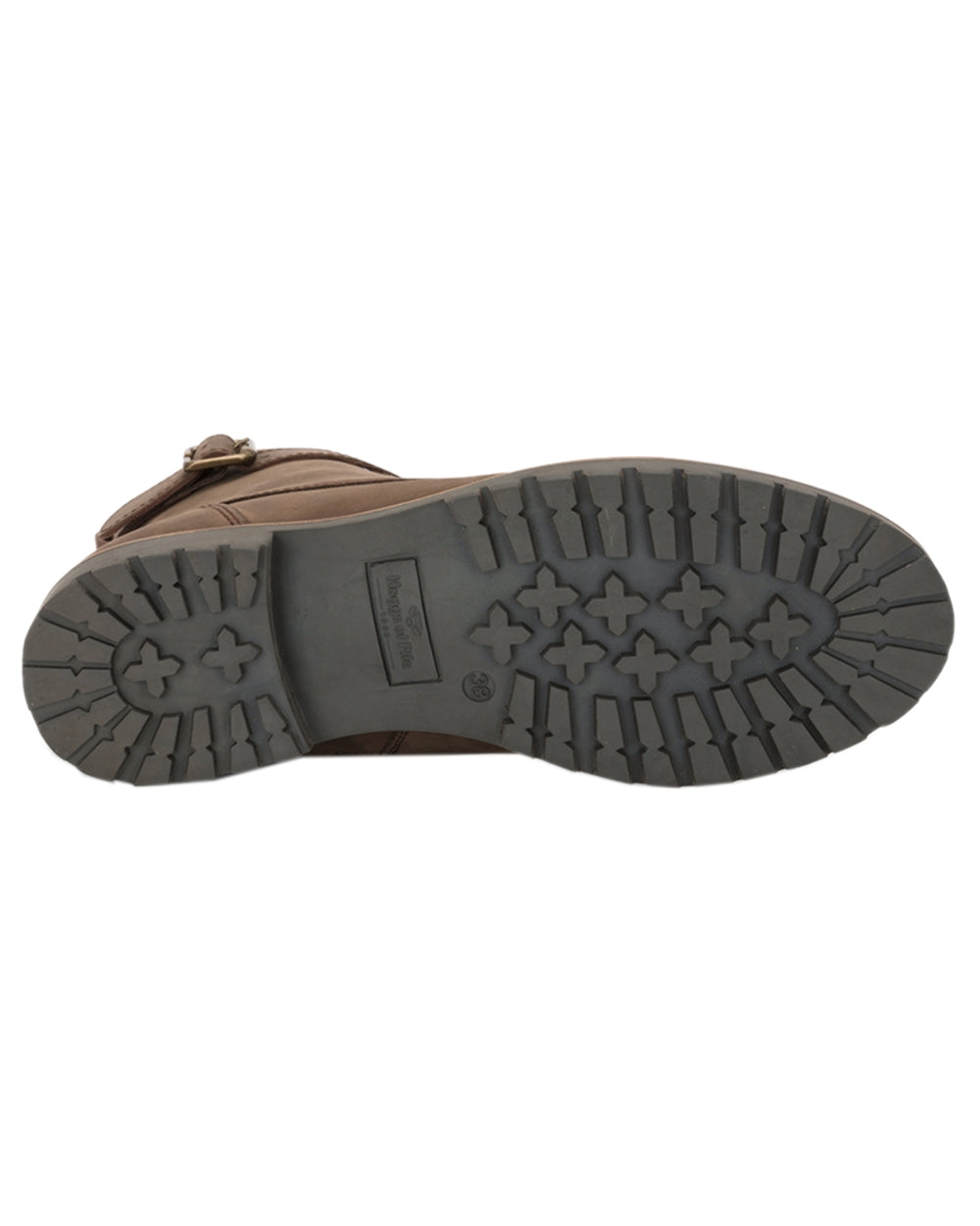 Brown Coloured Hoggs of Fife Womens Bridle Buckle Boots on white background #colour_brown