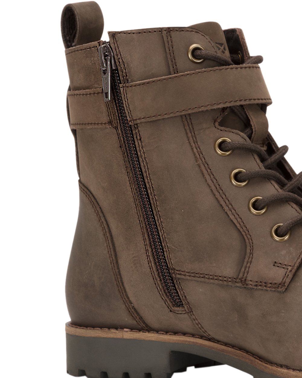Brown Coloured Hoggs of Fife Womens Bridle Buckle Boots on white background #colour_brown