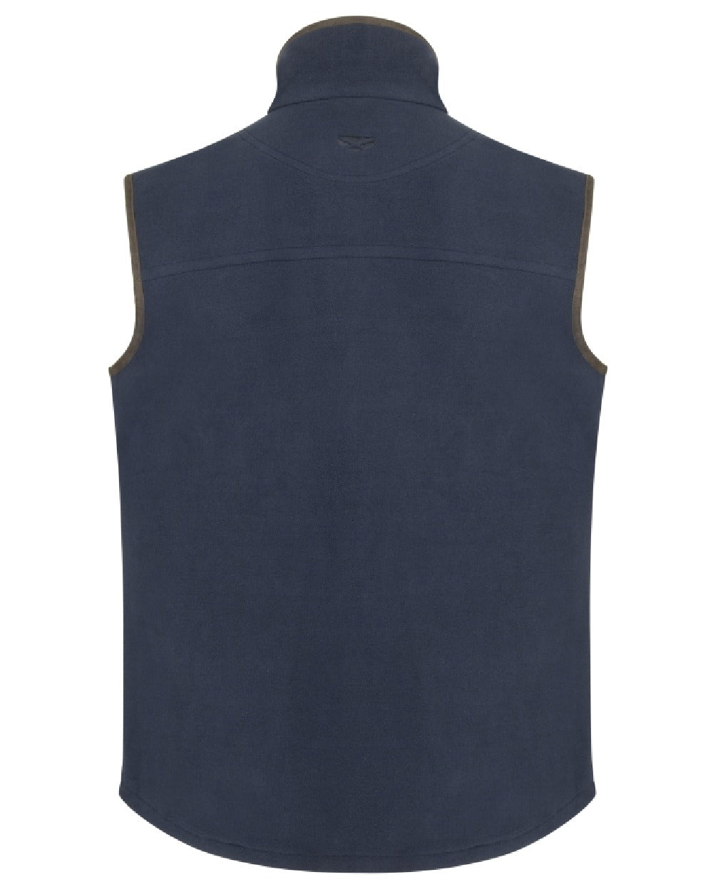 Navy Coloured Hoggs of Fife Woodhall Fleece Gilet on white background #colour_navy