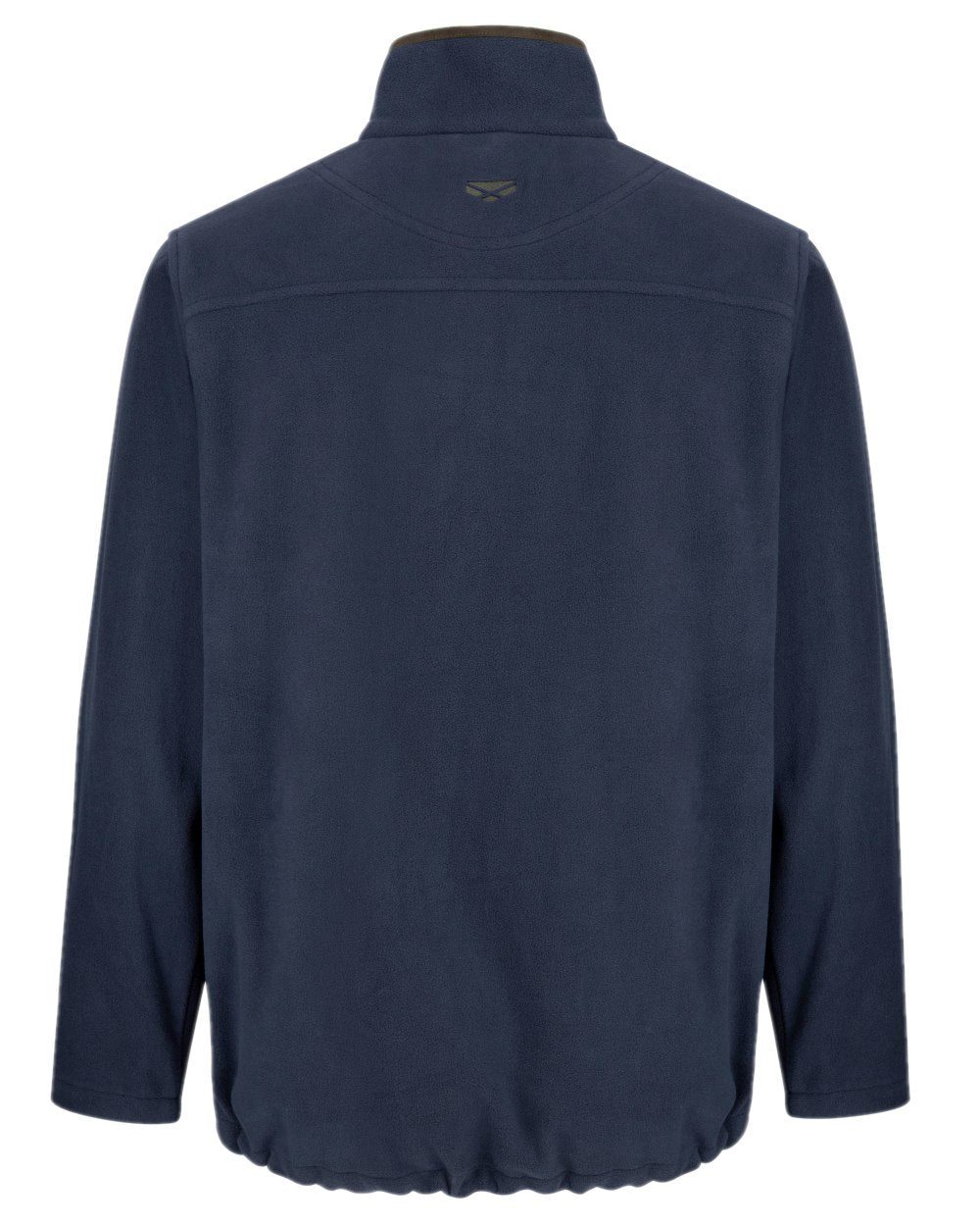 Navy Coloured Hoggs of Fife Woodhall Fleece Jacket on white background #colour_navy
