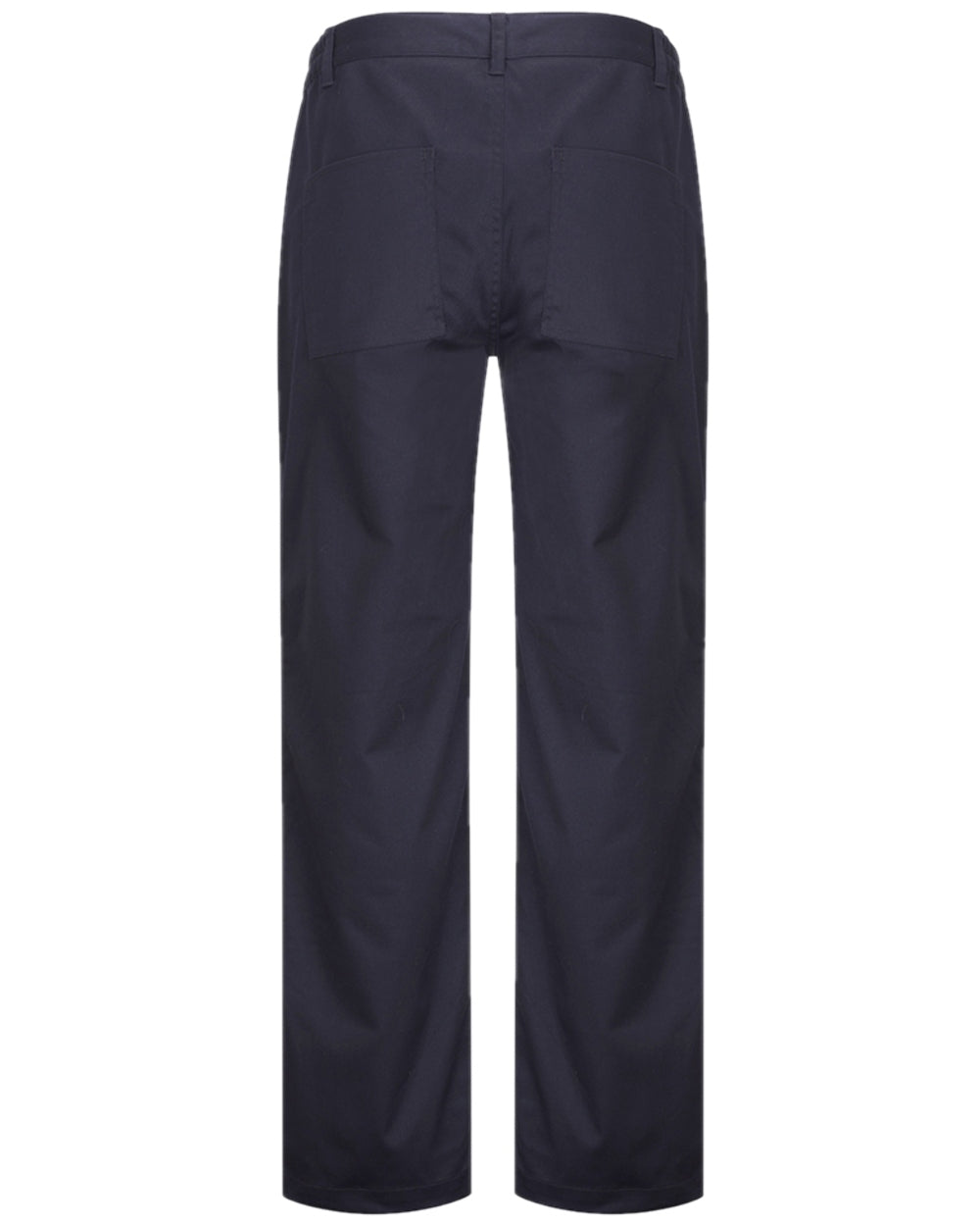 Navy Coloured Hoggs of Fife WorkHogg Ladies Stretch Trousers on white background #colour_navy