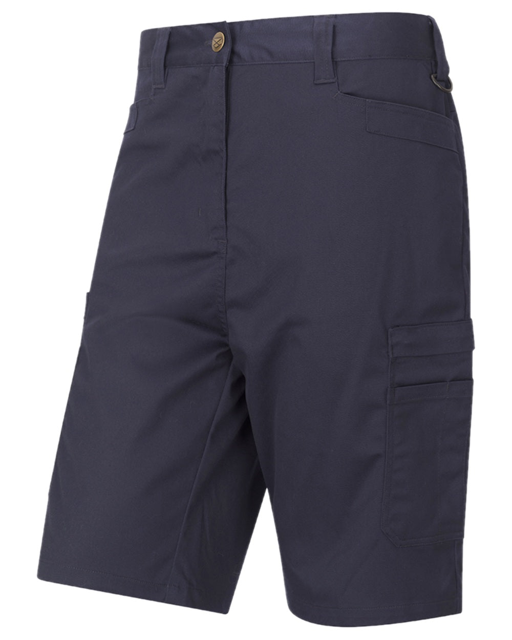 Navy Coloured Hoggs of Fife WorkHogg Utility Shorts on white background #colour_navy
