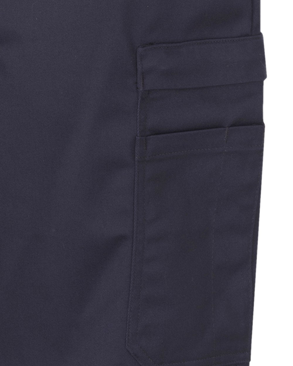 Navy Coloured Hoggs of Fife WorkHogg Utility Shorts on white background #colour_navy