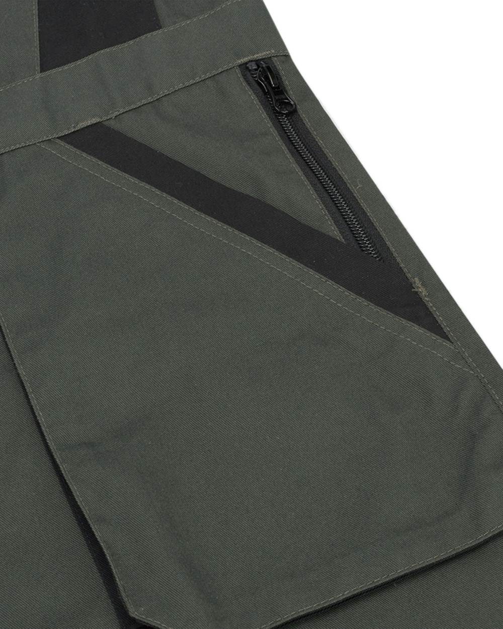 Spruce Black Coloured Hoggs of Fife Workhogg Zipped Cotton Coverall on white background #colour_spruce-black