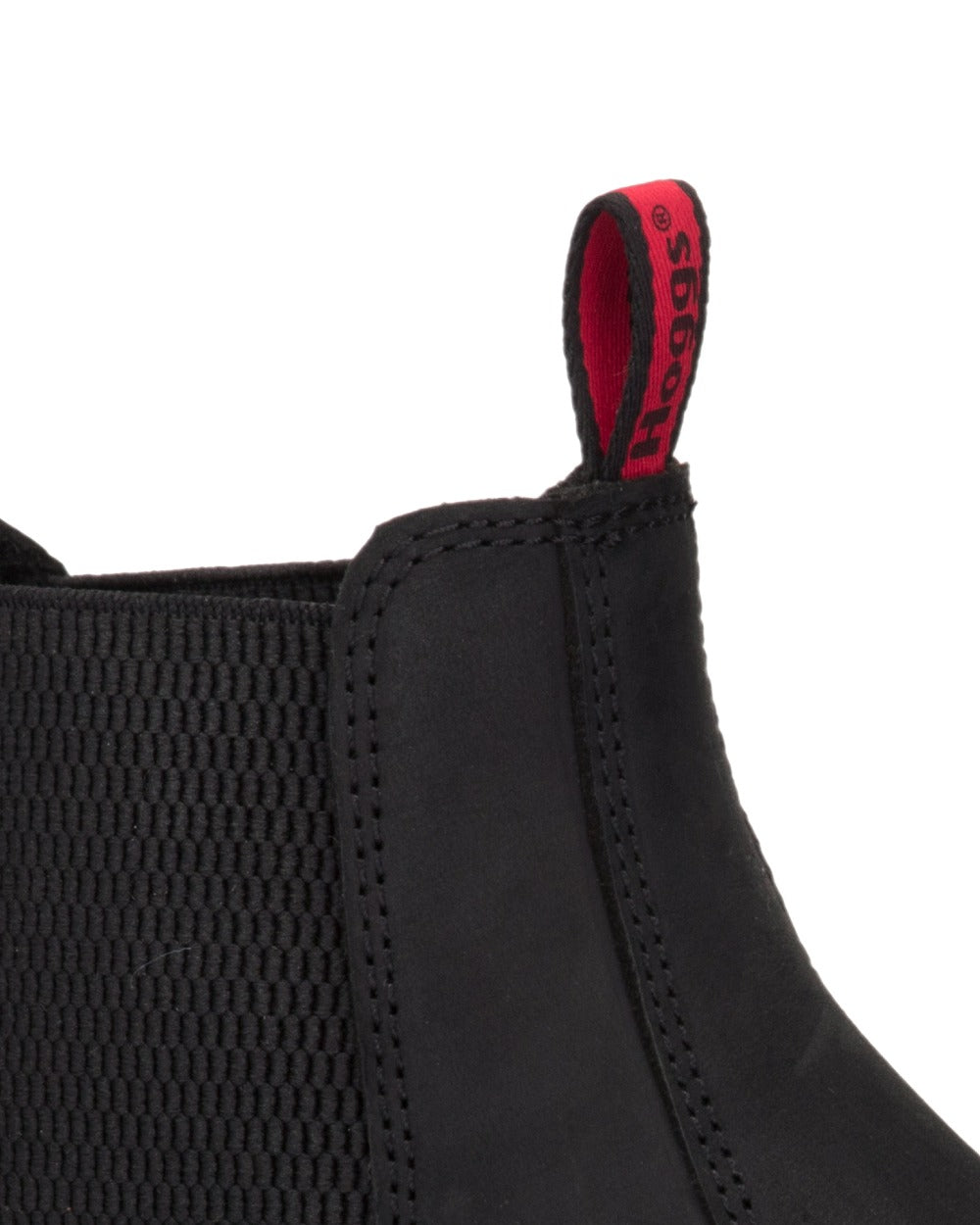 Crazy Horse Black Coloured Hoggs of Fife Zeus Safety Dealer Boots on white background #colour_crazy-horse-black