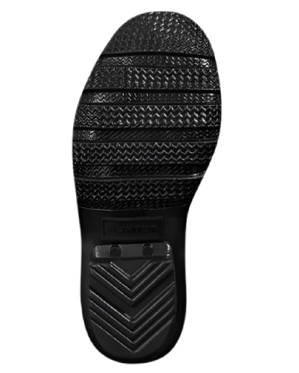 Black coloured Hunter Big Kids Original Pearlised Wellington Boots on white background #colour_black