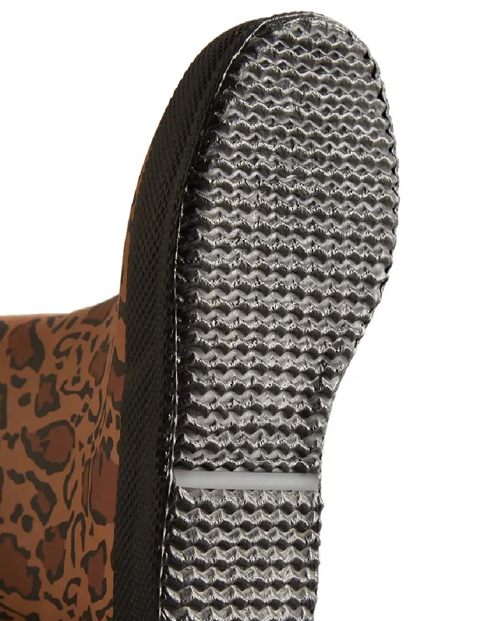 Leopard Print coloured Hunter Kids First Leopard Print Wellington Boots on white background #colour_leopard-print