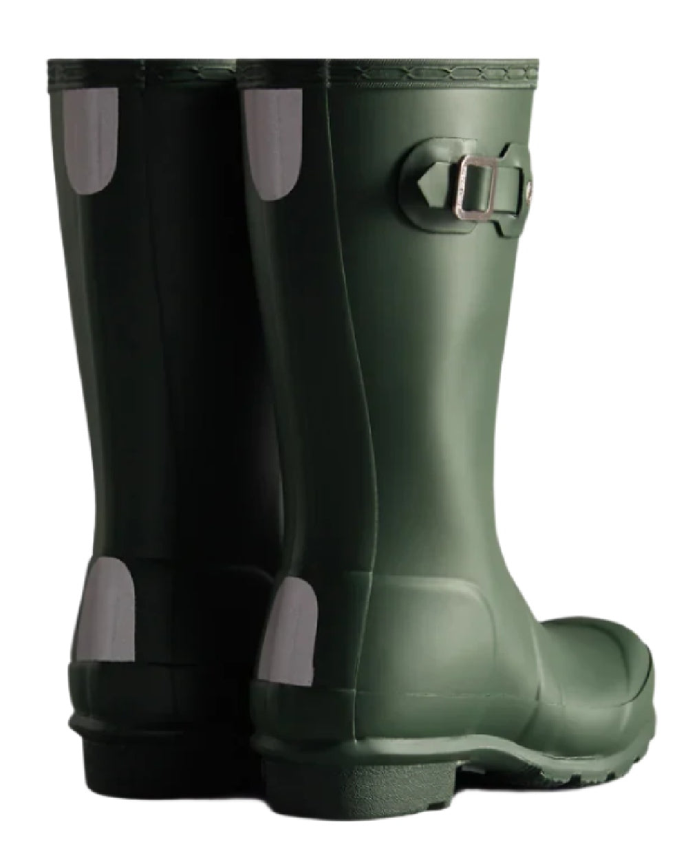 Hunter Green coloured Hunter Little Kids Original Wellington Boots on white background #colour_hunter-green