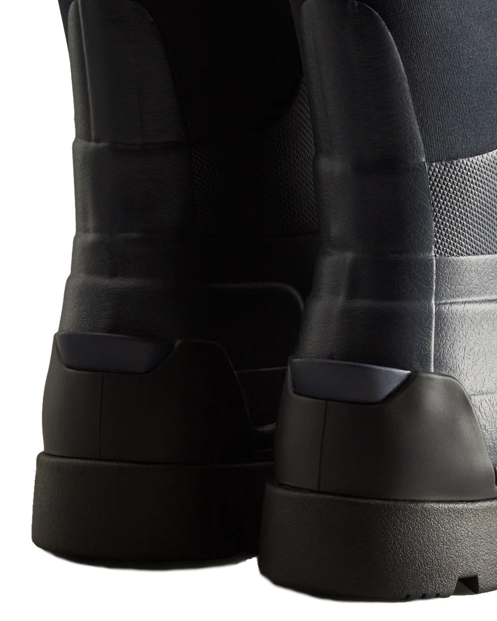 Navy coloured Hunter Womens Balmoral Hybrid Tall Wellington Boots on white background #colour_navy