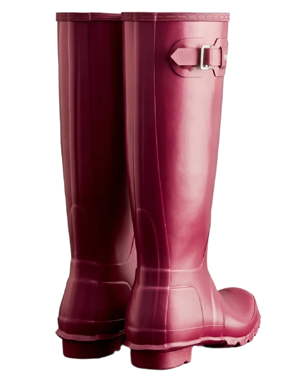 Hayes Burgundy coloured Hunter Womens Nebula Tall Wellington Boots on white background #colour_hayes-burgundy