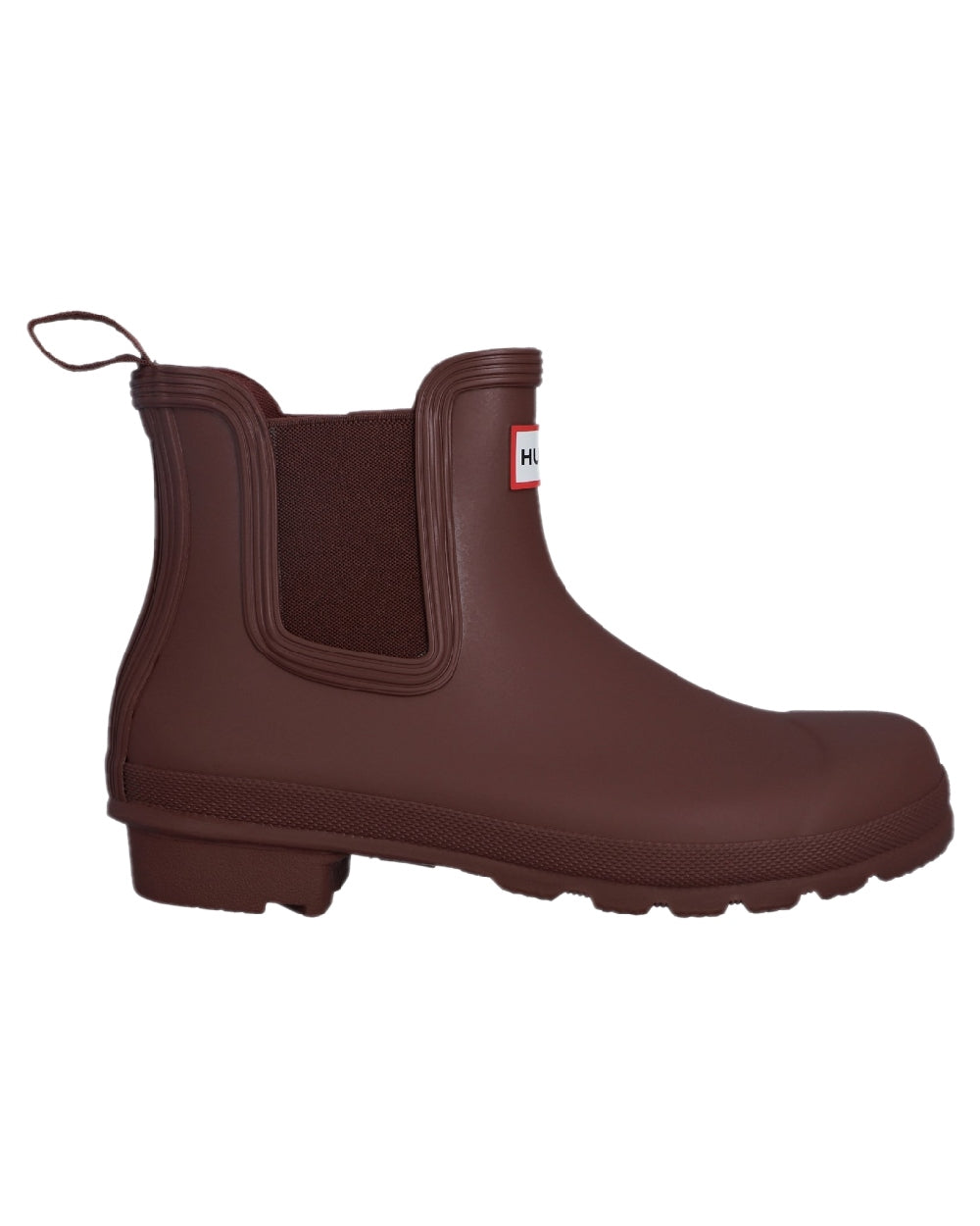Merlot Coloured Hunter Womens Original Chelsea Boots on white background
#colour_merlot
