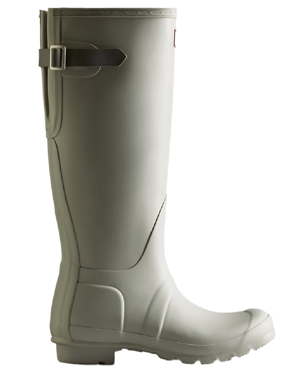 Grey coloured Hunter Womens Original Tall Back Adjustable Wellington Boots on white background #colour_grey