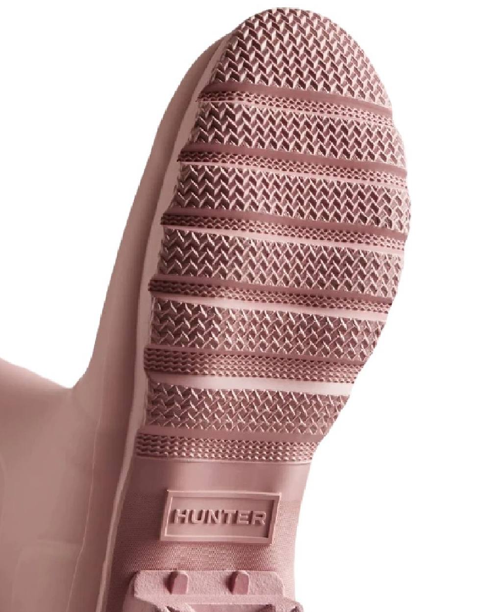 Pink coloured Hunter Womens Original Tall Back Adjustable Wellington Boots on white background #colour_pink
